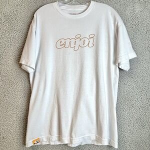 Vintage Y2k Enjoi Skateboards Script Logo T-shirt Mens Size Large